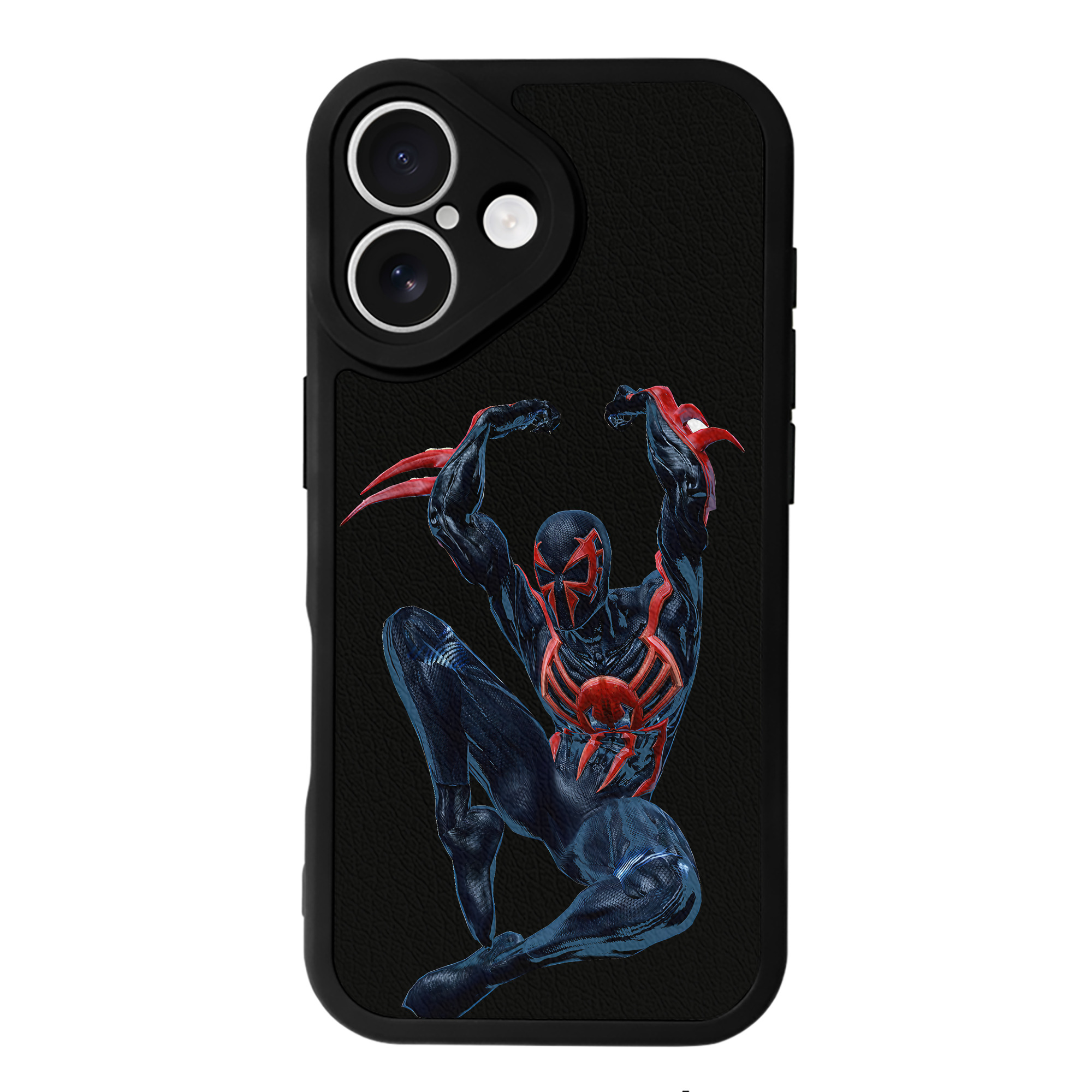（画像用） Spider Man スパイダーマン 【iPhone 16シリーズ対応】シリコンスマホケース（レザー調） 材質：シリコン
